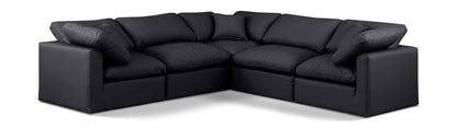 Indulge - Faux Leather 5 Piece Modular Corner Sectional