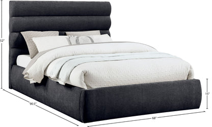 Adam - Chenille Fabric Bed With 52" Headboard