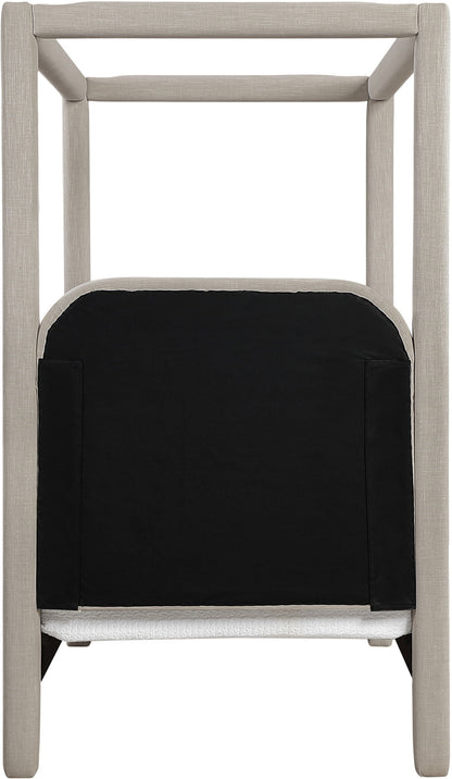 Salina - Linen Textured Fabric Upholstered Bed