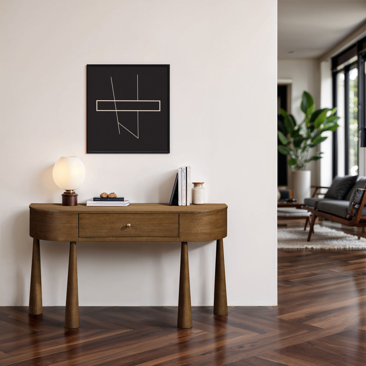 Oasis - Acacia Veneer And Solid Wood Console Table