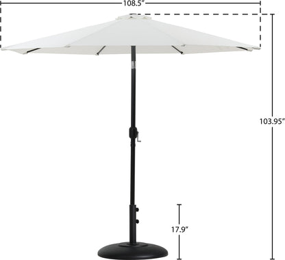 Fiji - Aluminum Patio Umbrella With Round Black Base