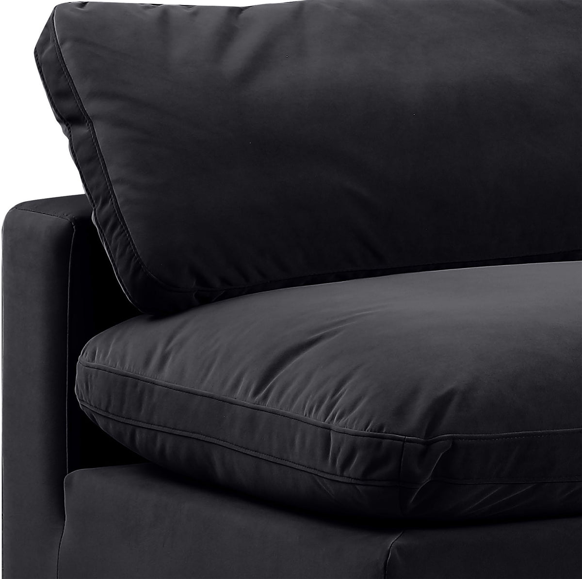 Comfy - Velvet Modular Armless Sofa 4 Seats