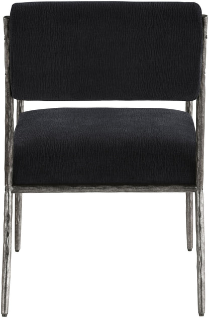 Bastille - Upholstered Dining Arm Chair (Set of 2) - Silver Frame