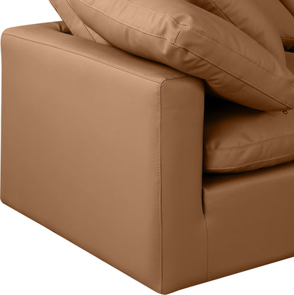 Indulge - Faux Leather 4 Piece Modular Sectional With Chaise
