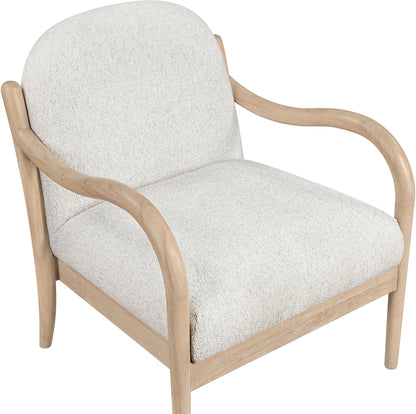 Helmsley - Performance Fabric Upholstered Accent Chair - Cream / Natural