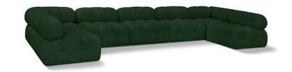 Ames - 7 Piece Boucle Fabric Modular Sectional