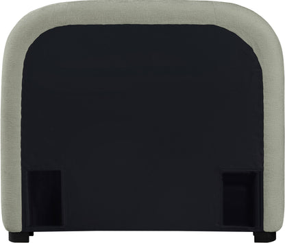 Vaughn - Chenille Bed With Black Base