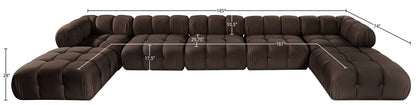 Orin - 7 Piece Modular Sectional (3 Modular Chairs, 2 Corner Chairs & 2 Ottomans)