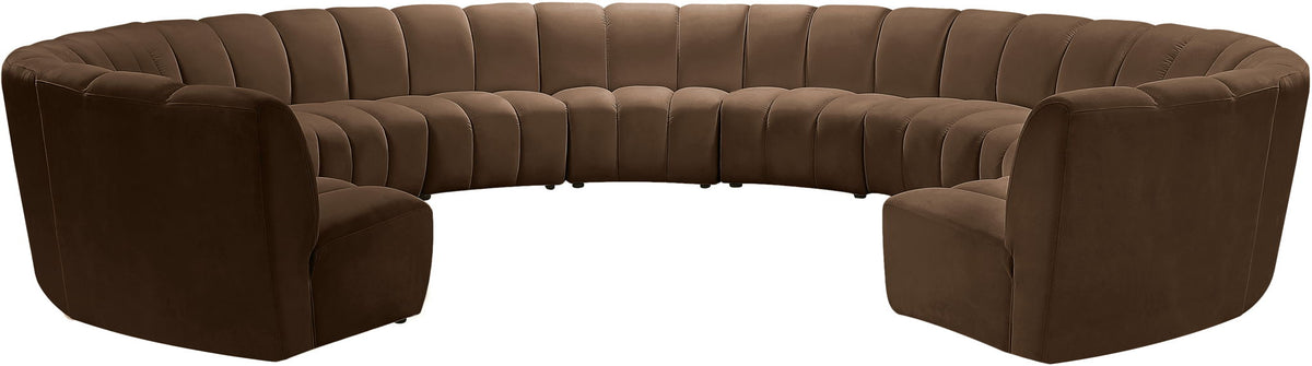 Infinity - 11 Piece Velvet Modular Sectional