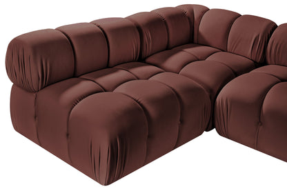 Orin - Velvet 5 Piece Modular Sectional