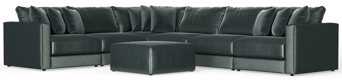 Remington - Modular Sofa And Cocktail Ottoman - Pine