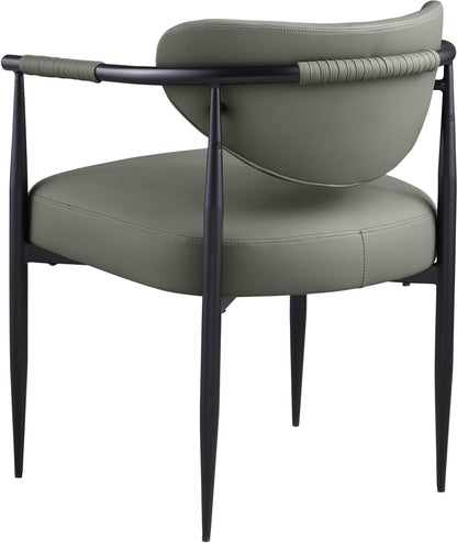 Virella - faux Leather Upholstered Dining Chair (Set of 2) - Black Base
