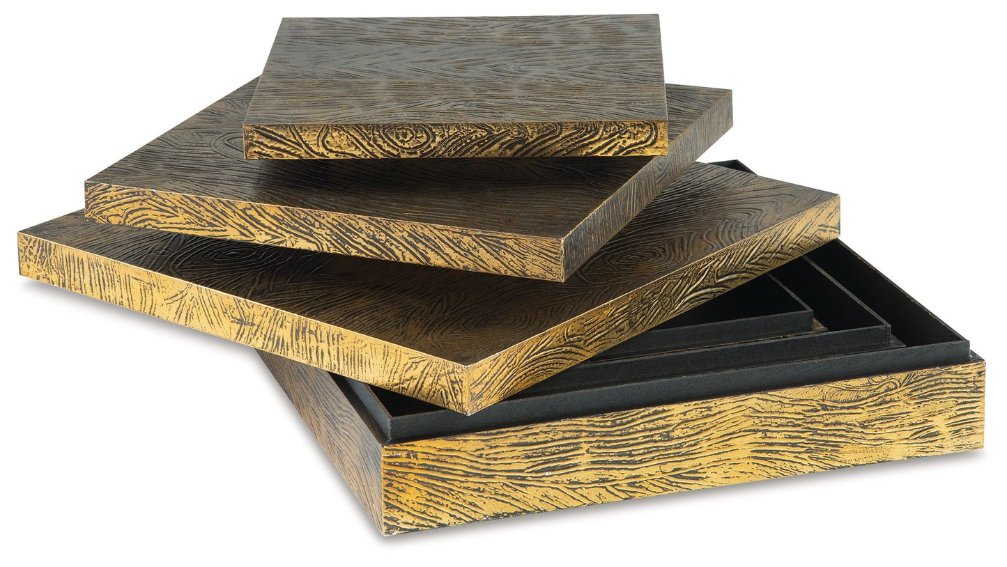 Keldy - Box Set (Set of 3) - Antique Brass Finish