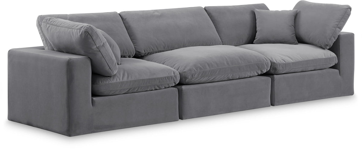 Comfy - Velvet Modular Sofa 3 Seats