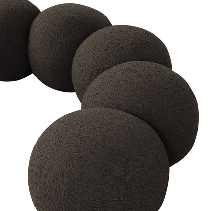 Apollo - Boucle Fabric Bench