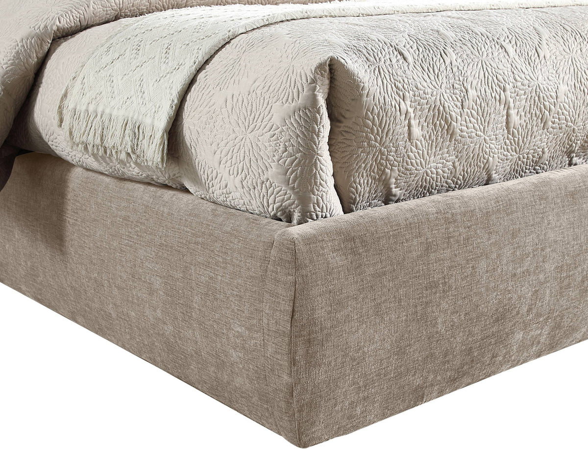 Adam - Chenille Fabric Bed With 70.5" Headboard