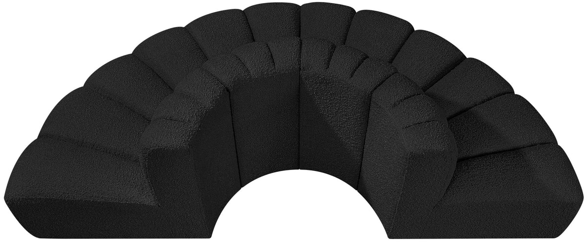 Arc - Boucle Fabric 4 Piece Modular Sofa