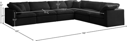 Plush - 6 Piece Modular Sectional