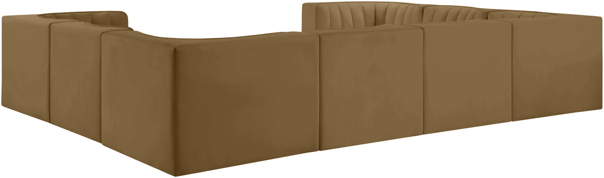 Rummi - Velvet Performance Fabric Upholstered Modular Sectional