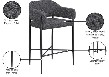 Dame - Fabric Upholstered Counter Stool (Set of 2)