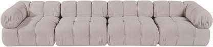 Orin - Fabric Velvet 4 Piece Modular Sofa