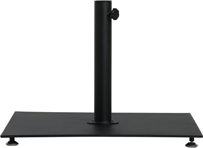 Amalfi - Aluminum Patio Umbrella - Black Base / Black Pole