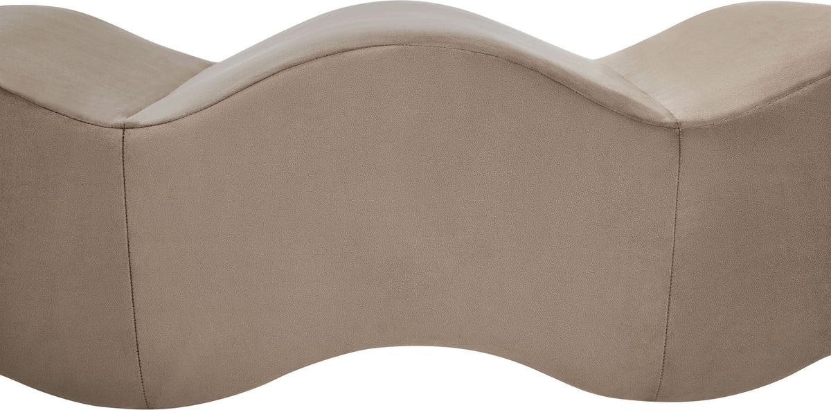 Wave - Velvet Bench