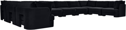Hammond - Velvet Performance Fabric Upholstered 10 Piece Sectional