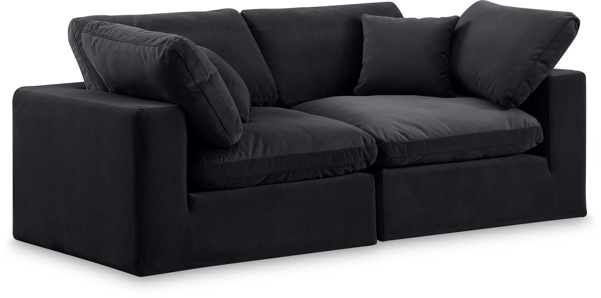 Comfy - Velvet Modular Sofa 2 Seats