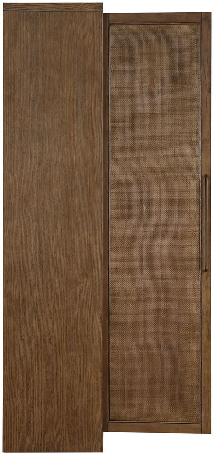 Vana - Solid Wood, Oak Veneer And Stainless Steel Storage Cabinet