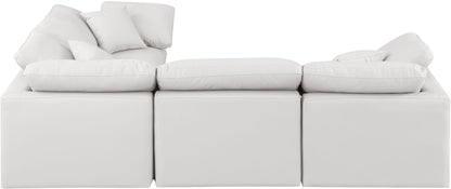 Indulge - Faux Leather 4 Piece Modular Corner Sectional