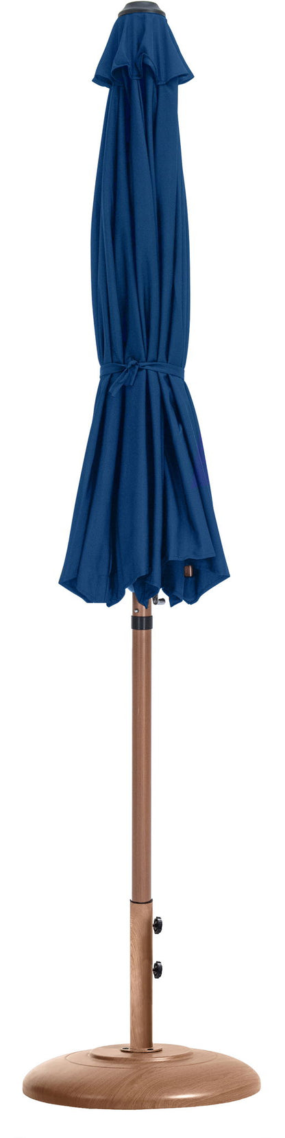 Fiji - Aluminum Patio Umbrella With Round Teak Base