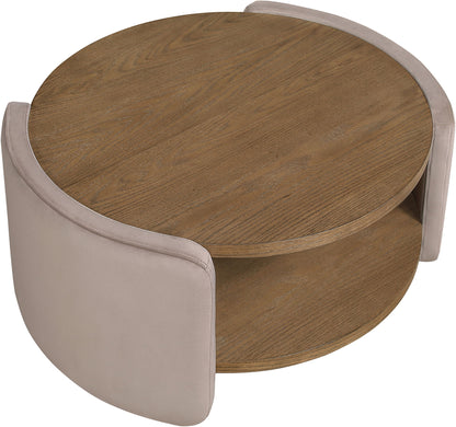 Wren - Velvet And Oak Veneer Coffee Table