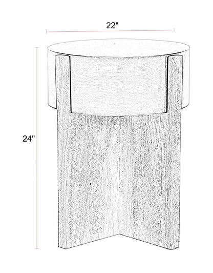 Aspen - 42" Round Cocktail Table With 2 End Tables - Barton Bronze