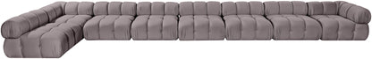 Orin - Velvet Performance Fabric Upholstered 8 Piece L-Shaped Sectional