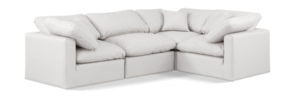 Indulge - Faux Leather 4 Piece Modular Corner Sectional