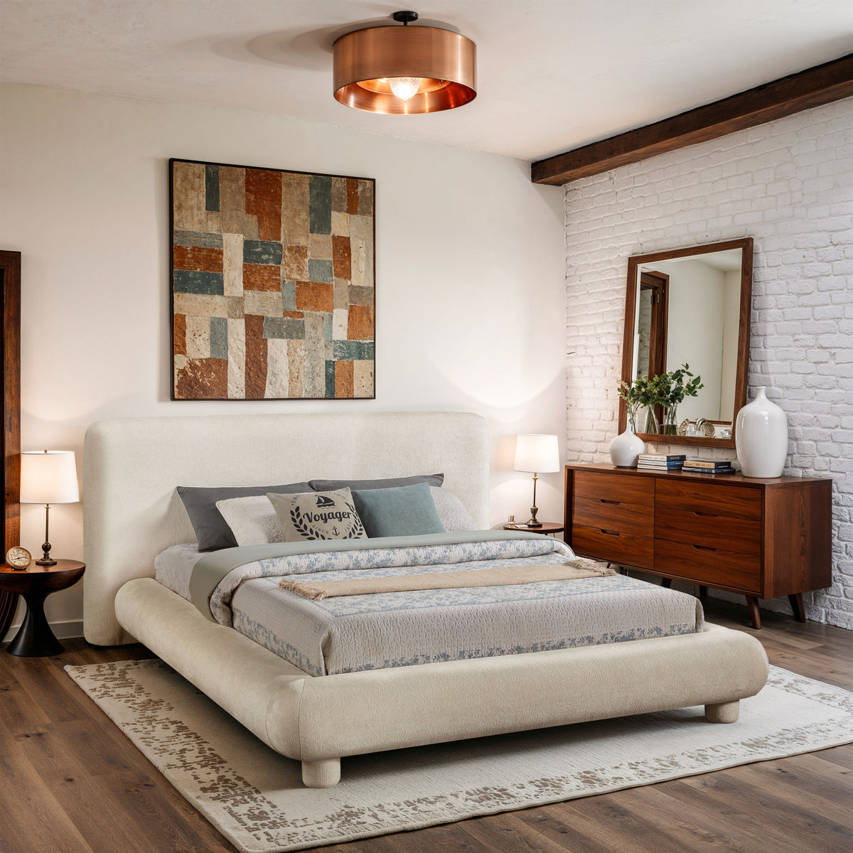 Blair - Chenille Upholstered Bed