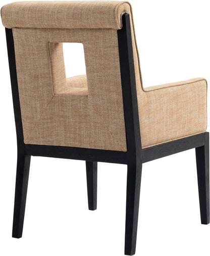 Gwendolyn - Dining Arm Chair With Black Frame