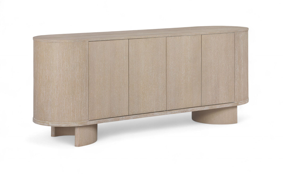 Caldra - Oak Veneer And Solid Wood Sideboard / Buffet