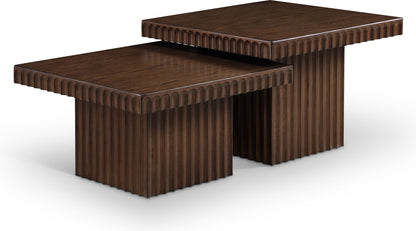 Spencer - 15" Oak Veneer 2 Piece Coffee Table