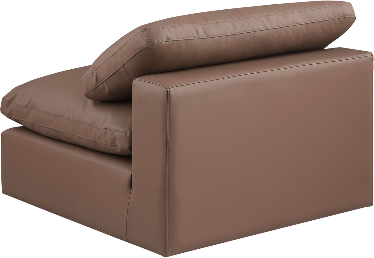 Comfy - Faux Leather Armless Chair