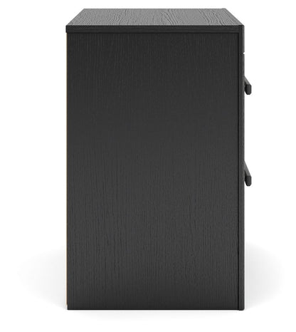 Broachmyn - 3 Pc. - Dresser And 2 Nightstands - Black / Gray