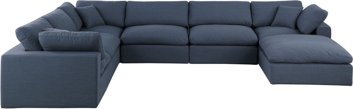 Comfy - 7 Piece Linen Modular Sectional With Chaise