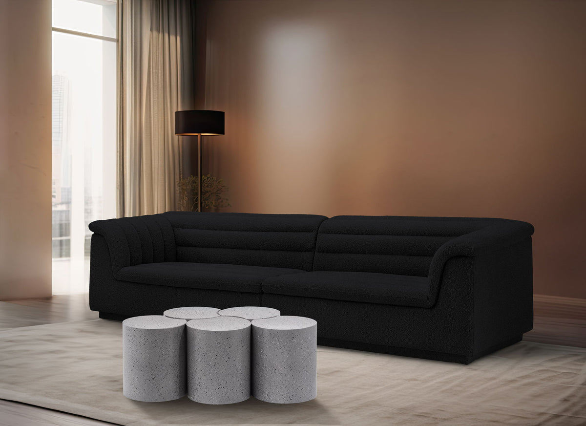 Dimple - 5 Piece Modular Coffee Table - Terazzo Finish