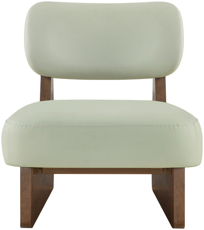 Vetra - Vegan Leather Upholstered Accent Chair With Brown Base