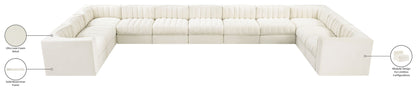 Rummi - Velvet Performance Fabric Upholstered 11 Piece Modular Sectional
