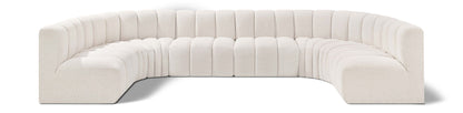 Arc - Boucle Fabric 8 Piece Modular Sofa