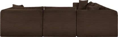 Shaggy - 7 Piece Modular U-Shaped Sectional With Ottoman