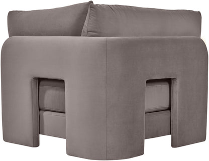 Hammond - Velvet Performance Fabric Upholstered Corner Chair