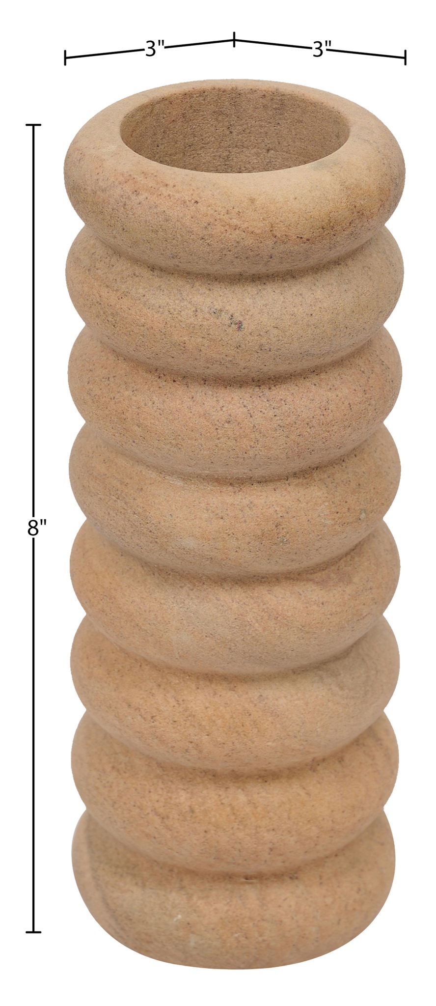 Rousse - Sandstone Vase - Sand